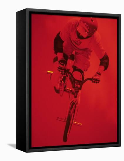 Bmx Cyclist-Paul Sutton-Framed Premier Image Canvas