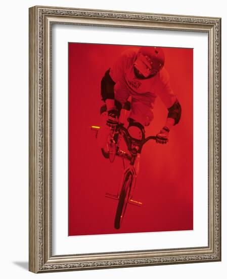 Bmx Cyclist-Paul Sutton-Framed Photographic Print