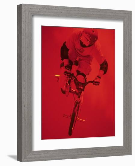 Bmx Cyclist-Paul Sutton-Framed Photographic Print