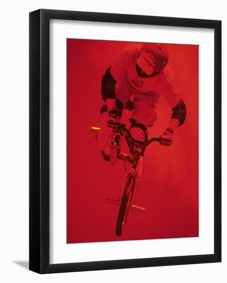 Bmx Cyclist-Paul Sutton-Framed Photographic Print