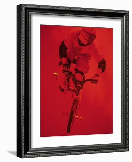 Bmx Cyclist-Paul Sutton-Framed Photographic Print