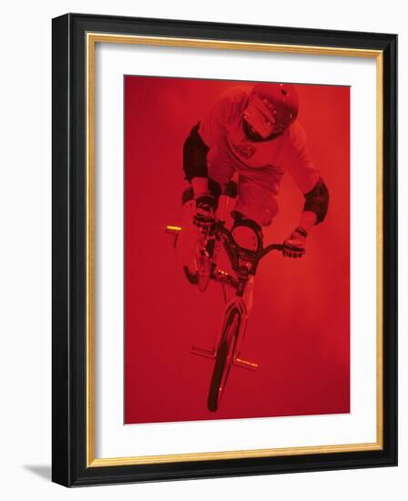 Bmx Cyclist-Paul Sutton-Framed Photographic Print