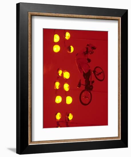 Bmx Cyclist-Paul Sutton-Framed Photographic Print