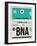 BNA Nashville Luggage Tag II-NaxArt-Framed Art Print