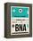 BNA Nashville Luggage Tag II-NaxArt-Framed Stretched Canvas