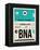 BNA Nashville Luggage Tag II-NaxArt-Framed Stretched Canvas