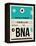 BNA Nashville Luggage Tag II-NaxArt-Framed Stretched Canvas