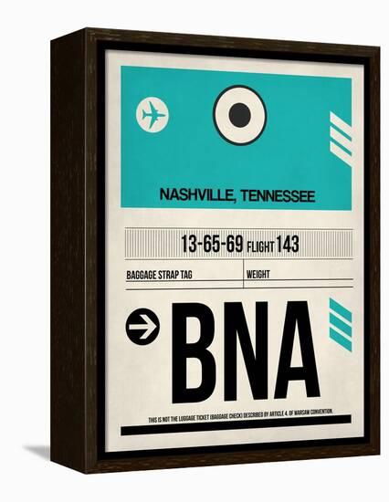 BNA Nashville Luggage Tag II-NaxArt-Framed Stretched Canvas