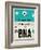 BNA Nashville Luggage Tag II-NaxArt-Framed Art Print