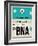 BNA Nashville Luggage Tag II-NaxArt-Framed Art Print