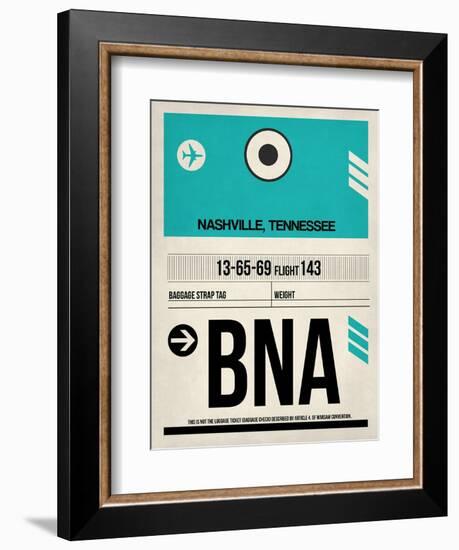 BNA Nashville Luggage Tag II-NaxArt-Framed Art Print