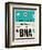 BNA Nashville Luggage Tag II-NaxArt-Framed Art Print