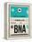 BNA Nashville Luggage Tag II-NaxArt-Framed Stretched Canvas