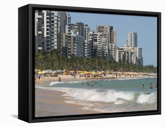 Boa Viagem Beach, Recife, Pernambuco, Brazil, South America-Richardson Rolf-Framed Premier Image Canvas
