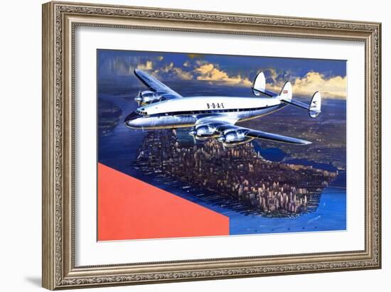 Boac Plane, from 'speed and Power'-Wilf Hardy-Framed Giclee Print