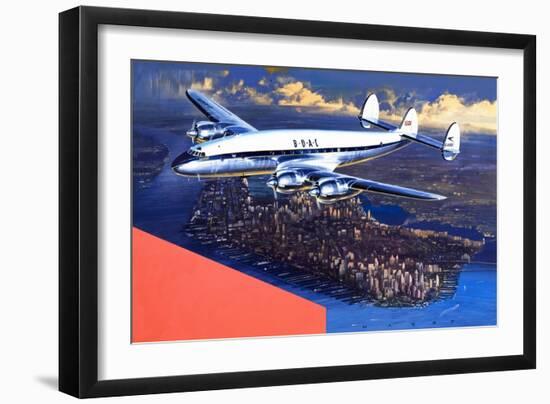 Boac Plane, from 'speed and Power'-Wilf Hardy-Framed Giclee Print