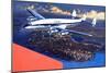 Boac Plane, from 'speed and Power'-Wilf Hardy-Mounted Giclee Print