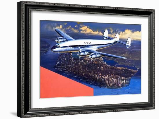 Boac Plane, from 'speed and Power'-Wilf Hardy-Framed Giclee Print