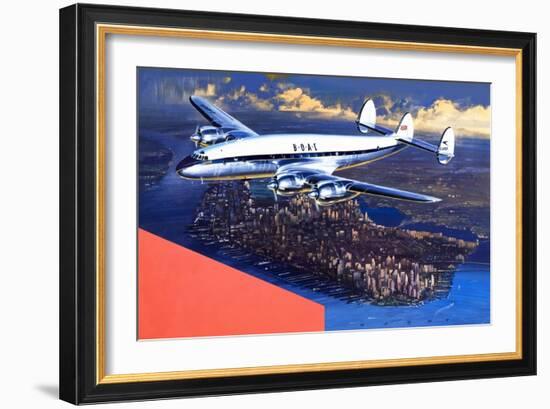 Boac Plane, from 'speed and Power'-Wilf Hardy-Framed Giclee Print