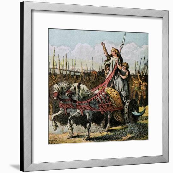 Boadicea and Her Army-null-Framed Giclee Print