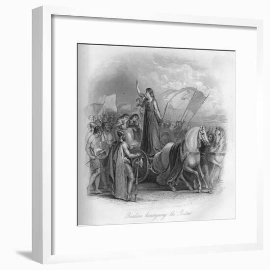 'Boadicea haranguing the Britons', 1859-Unknown-Framed Giclee Print