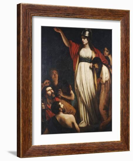 Boadicea Haranguing the Britons-John Opie-Framed Giclee Print