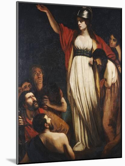 Boadicea Haranguing the Britons-John Opie-Mounted Giclee Print