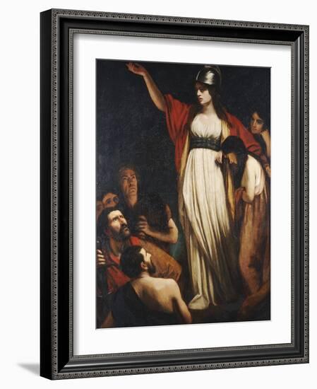 Boadicea Haranguing the Britons-John Opie-Framed Giclee Print