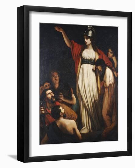 Boadicea Haranguing the Britons-John Opie-Framed Giclee Print