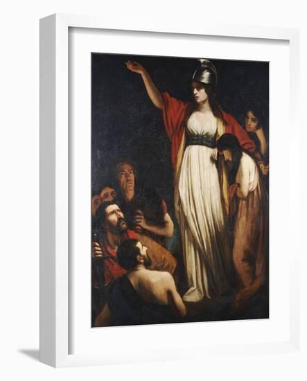 Boadicea Haranguing the Britons-John Opie-Framed Giclee Print