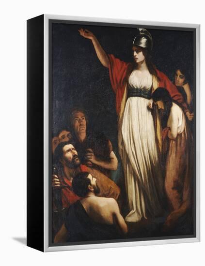 Boadicea Haranguing the Britons-John Opie-Framed Premier Image Canvas