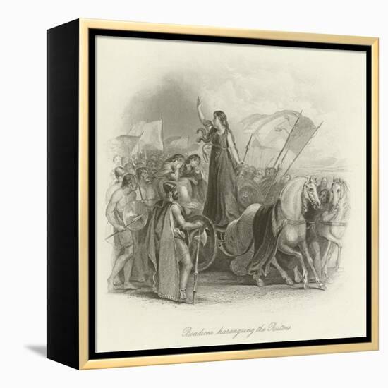 Boadicea Haranguing the Britons-null-Framed Premier Image Canvas