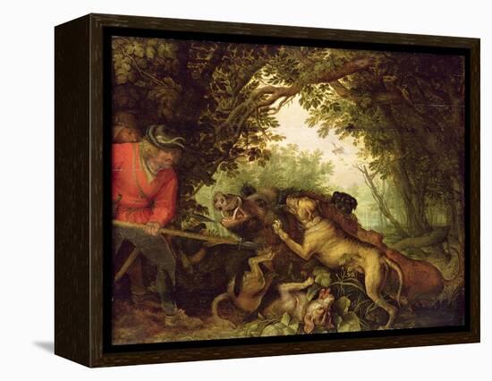 Boar Hunt, 1611-Roelandt Jacobsz. Savery-Framed Premier Image Canvas