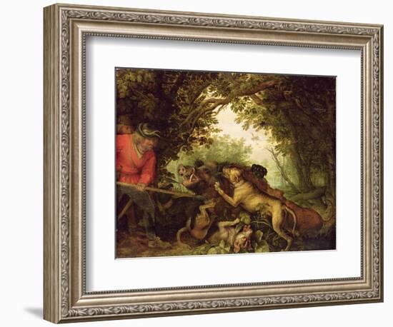 Boar Hunt, 1611-Roelandt Jacobsz. Savery-Framed Giclee Print