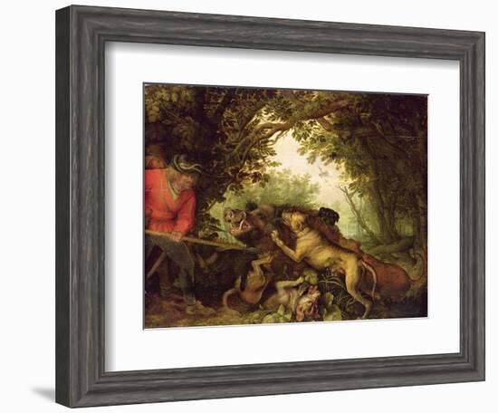 Boar Hunt, 1611-Roelandt Jacobsz. Savery-Framed Giclee Print