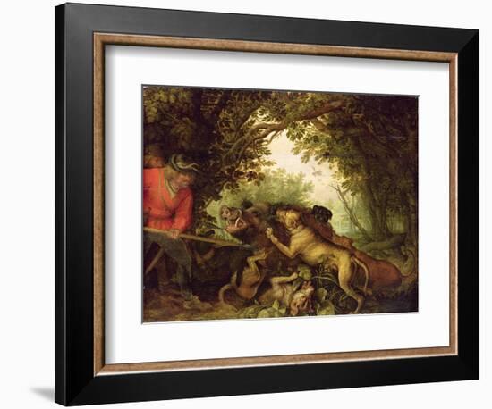 Boar Hunt, 1611-Roelandt Jacobsz. Savery-Framed Giclee Print