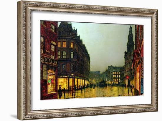 Boar Lane, Leeds, 1881-John Atkinson Grimshaw-Framed Giclee Print