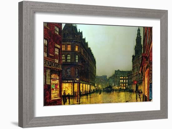 Boar Lane, Leeds, 1881-John Atkinson Grimshaw-Framed Giclee Print