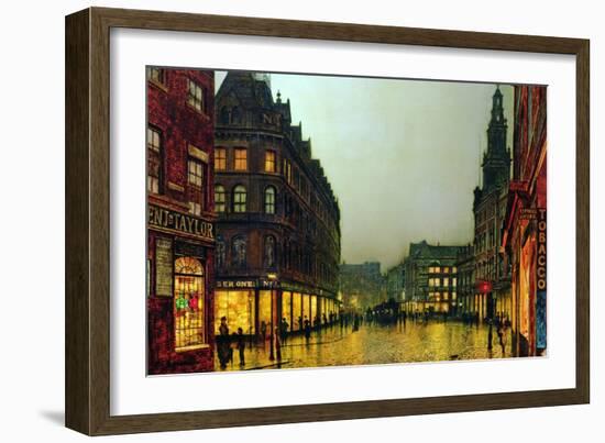 Boar Lane, Leeds, 1881-John Atkinson Grimshaw-Framed Giclee Print