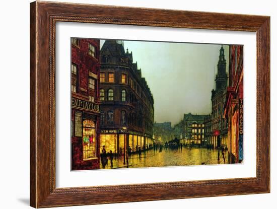 Boar Lane, Leeds, 1881-John Atkinson Grimshaw-Framed Giclee Print