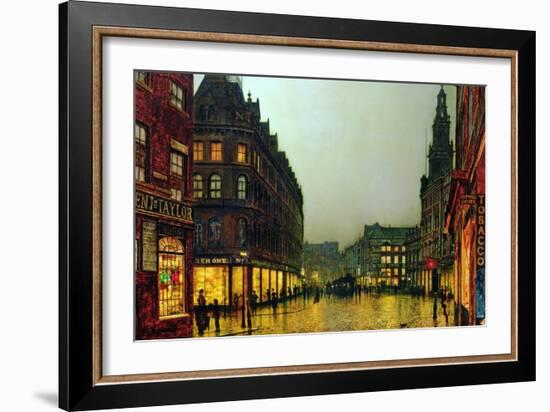 Boar Lane, Leeds, 1881-John Atkinson Grimshaw-Framed Giclee Print