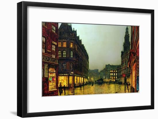 Boar Lane, Leeds, 1881-John Atkinson Grimshaw-Framed Giclee Print