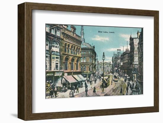 Boar Lane, Leeds, c1905-Unknown-Framed Photographic Print