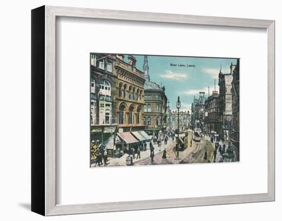 Boar Lane, Leeds, c1905-Unknown-Framed Photographic Print