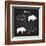 Boar Meat Cut Diagram - Elements Blackboard-ONiONAstudio-Framed Art Print