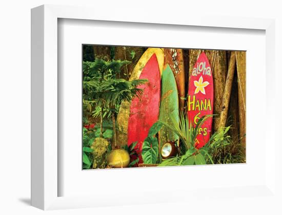 Board in Maui-null-Framed Premium Giclee Print