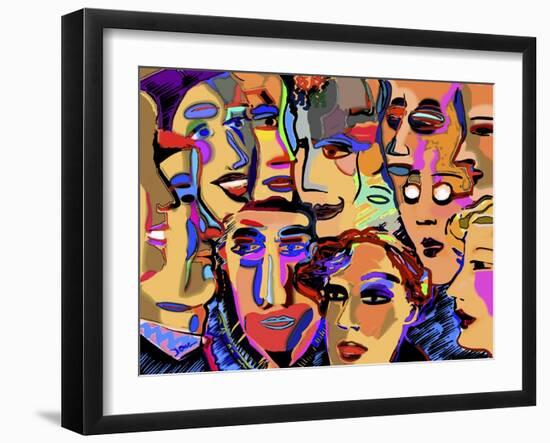 Board Meeting-Diana Ong-Framed Giclee Print