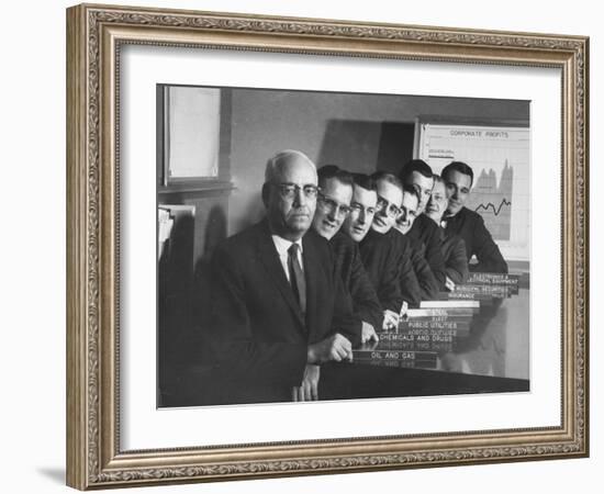 Board of Directors During Corporation Proxy Fight-Frank Scherschel-Framed Photographic Print