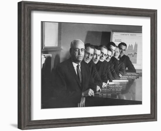 Board of Directors During Corporation Proxy Fight-Frank Scherschel-Framed Photographic Print