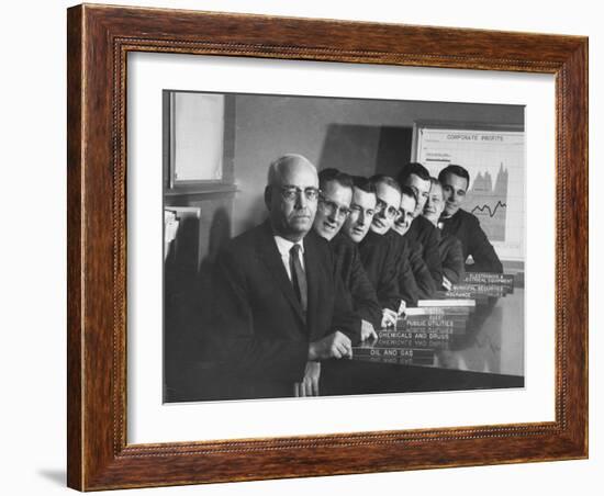 Board of Directors During Corporation Proxy Fight-Frank Scherschel-Framed Photographic Print